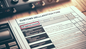 How do i navigate customs when importing audio equipment and accessories